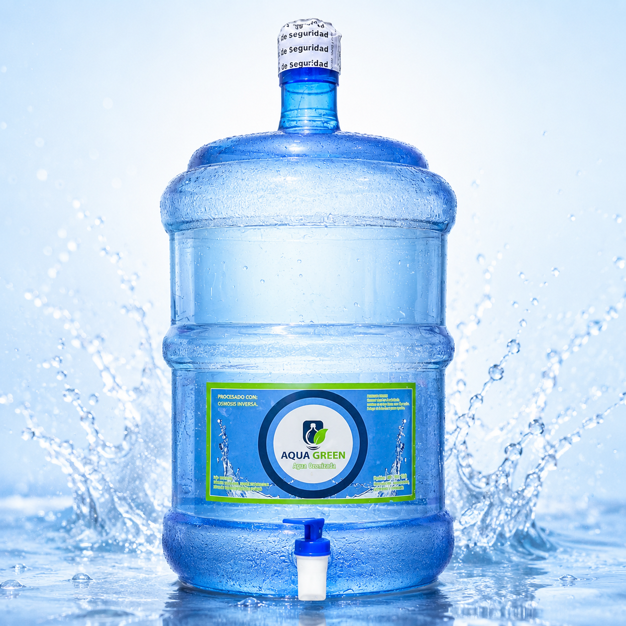 Bidón de 20 litros de agua ozonizada Aqua Green